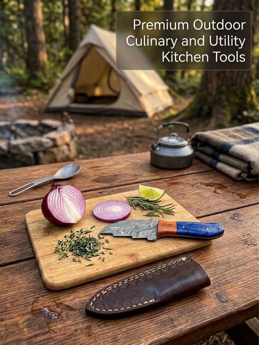 #4 HANDMADE/FORGED PREMIUM OUTDOOR CULINARY & UTILITY TOOL (FREE SHIPPING)